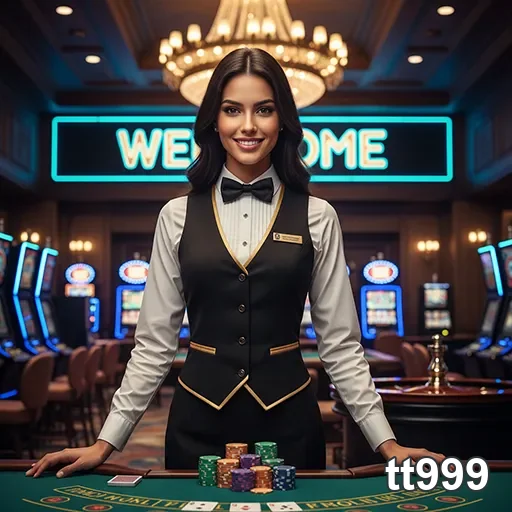 Ilustração de Explore as melhores mesas do tt999 com dealers ao vivo